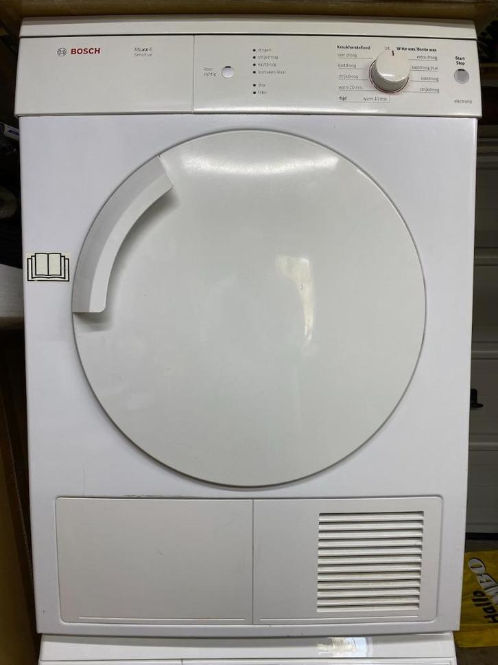 Wasdroger BOSCH MaXX 6 Sensitive, Witgoed en Apparatuur, Wasdrogers, Zo goed als nieuw, Luchtafvoer, Voorlader, 6 tot 8 kg, Minder dan 85 cm