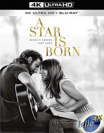 Blu-ray 4K: A Star is Born (2018 Lady Gaga, Bradley Cooper)I beschikbaar voor biedingen