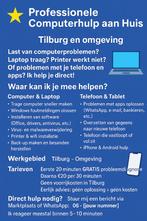 Professionele Computerhulp aan Huis – Tilburg en omgeving, Computers en Software, Ophalen of Verzenden, Nieuw, Onbekend