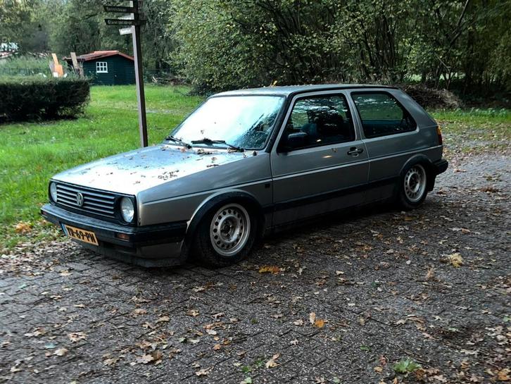 Volkswagen Golf mk2., Auto's, Volkswagen, Particulier, Golf, Benzine, Hatchback, Handgeschakeld, Origineel Nederlands, Zilver of Grijs