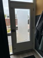 Voordeur met dubbelglas - 201.1 x 92.3 cm, Doe-het-zelf en Verbouw, Deuren en Horren, Ophalen, Gebruikt, 80 tot 100 cm, 200 tot 215 cm