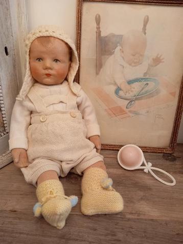 Vintage baby poppen kleertjes 4 delig set, jaren 50 beschikbaar voor biedingen