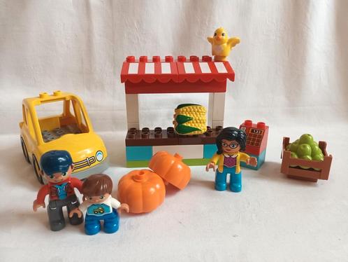 Lego Duplo 10867 boerenmarkt groentekraam met auto, Kinderen en Baby's, Speelgoed | Duplo en Lego, Zo goed als nieuw, Duplo, Ophalen of Verzenden