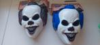 26 Evil clown Mask voor Halloween, Ophalen of Verzenden, Zo goed als nieuw, Halloween of Griezel