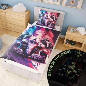 Kinderbeddengoed eenhoorn glow in the dark + 10 spelletjes beschikbaar voor biedingen