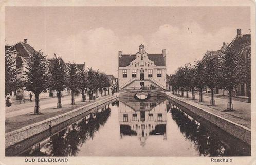 JK401 Oud Beijerland Raadhuis ca 1920, Verzamelen, Ansichtkaarten | Nederland, Gelopen, Zuid-Holland, Voor 1920, Verzenden