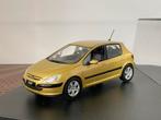 Peugeot 307 5-Drs Hatchback 2001 GoudGeel Norev 1:43, Hobby en Vrije tijd, Modelauto's | 1:43, Ophalen of Verzenden, Zo goed als nieuw