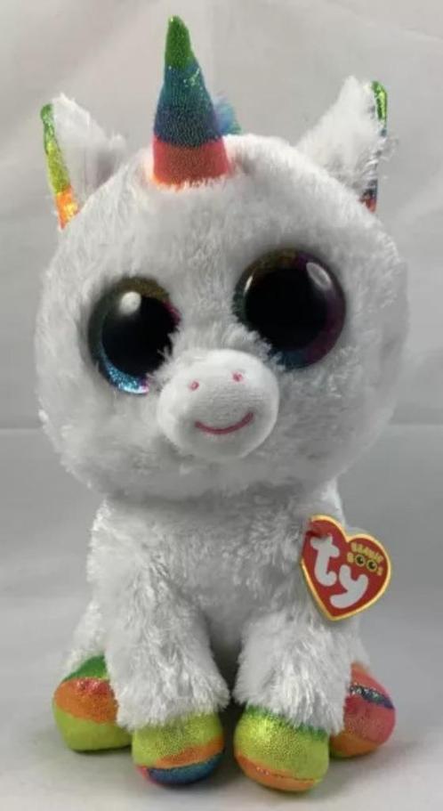 Ty Beanie Boos Pixy eenhoorn knuffel 24 cm Nieuw glitterogen, Kinderen en Baby's, Speelgoed | Knuffels en Pluche, Zo goed als nieuw