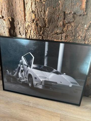 Poster Wolf of Wallstreet - 52x72cm - zwart wit - in lijst beschikbaar voor biedingen