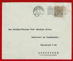 Envelop uit A'dam naar Enkhuizen - 1922 (pst.st. A'dam), Postzegels en Munten, Ophalen of Verzenden, Envelop