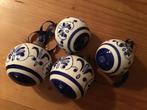 4 x kerstballen Delfts blauw ?, Verzamelen, Overige Verzamelen, Ophalen of Verzenden, Zo goed als nieuw