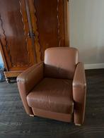 Vintage Leren Fauteuil, Ophalen, Gebruikt, Leer, 75 tot 100 cm