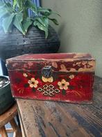 Chinees kistje chinese kist hout, Huis en Inrichting, Gebruikt, Minder dan 50 cm, Ophalen of Verzenden, https://verburgtvintage.nl/#contact