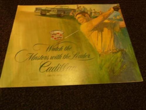 1971 Cadillac Masters Golf Tournament Brochure USA, Boeken, Auto's | Folders en Tijdschriften, Gelezen, Ophalen of Verzenden