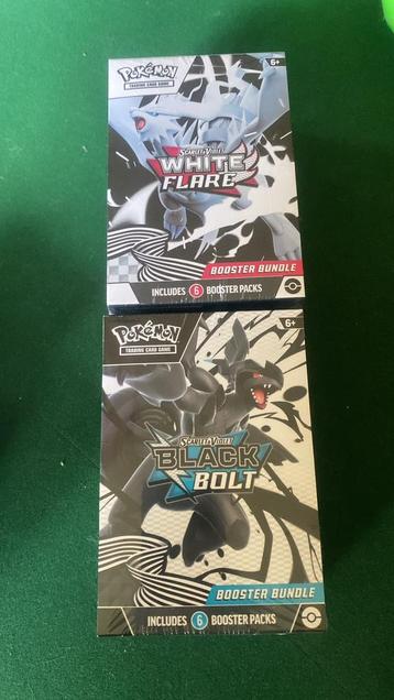 Pokemonkaarten booster bundle white flare en blackbolt beschikbaar voor biedingen