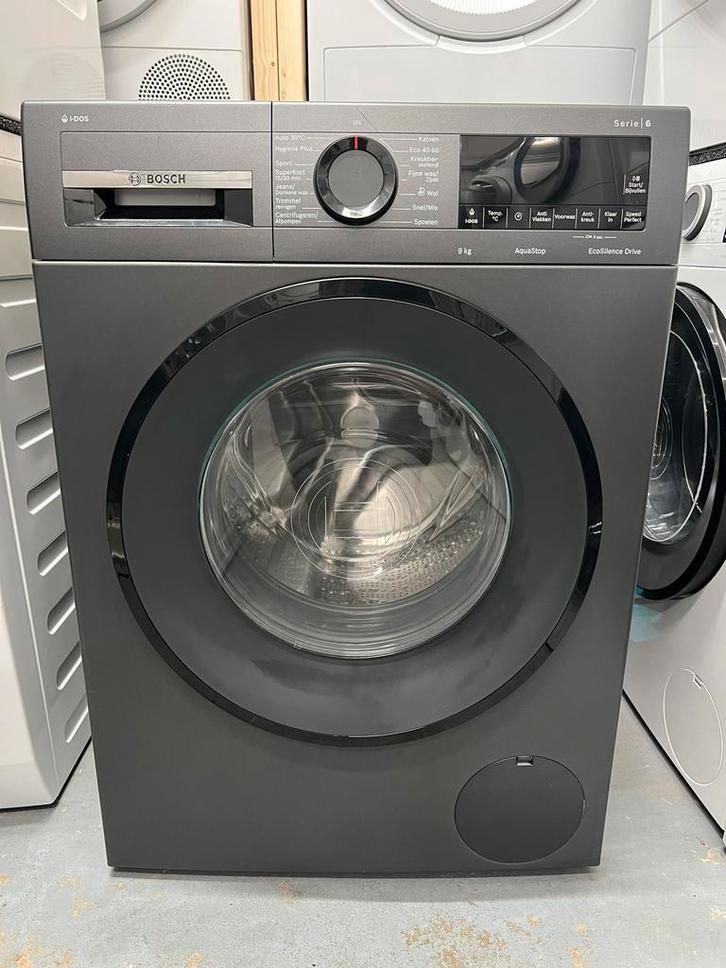 Bosch Serie 6 (zwart) wasmachine 9KG i-Dos 2024, Witgoed en Apparatuur, Wasmachines, Zo goed als nieuw, 8 tot 10 kg, 85 tot 90 cm