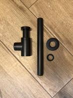 2x Luxe fontein/bidet sifon modern Luca Sanitair-Zwart Nieuw, Ophalen of Verzenden, Nieuw, Wastafel