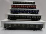Marklin stam(01) 4022-4022-4023-4026-4032 D-trein rijtuigen., Hobby en Vrije tijd, Modeltreinen | H0, Wisselstroom, Gebruikt, Wagon