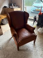 Lederen fauteuil opknapper, Gebruikt, 50 tot 75 cm, Antiek, Ophalen