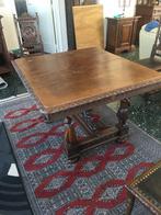 antieke eiken tafel met 6 stoelen, Ophalen