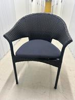 Tuinstoelen met kussen 4 stuks, Huis en Inrichting, Ophalen, Gebruikt, Zwart, Vier