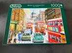 Falcon puzzel 1000 stukjes Snow in London City Kevin Walsch, Ophalen of Verzenden, Zo goed als nieuw