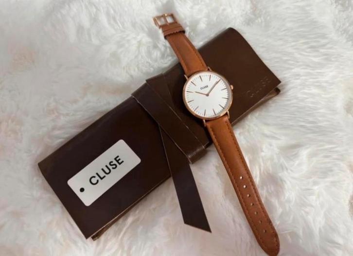CLUSE Dameshorloge, Sieraden, Tassen en Uiterlijk, Horloges | Dames, Nieuw, Polshorloge, Overige merken, Overige materialen, Leer