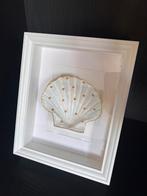 Coquille schelp hartjes in lijst, Ophalen of Verzenden, Nieuw, Materiaal