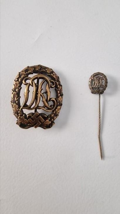 Orginele DRL onderscheiding en pin!, Verzamelen, Militaria | Tweede Wereldoorlog, Landmacht, Embleem of Badge, Duitsland, Ophalen of Verzenden
