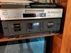 Philips FC910 Dubbel Cassettedeck - Goed Werkend teab, Audio, Tv en Foto, Cassettedecks, Ophalen of Verzenden, Dubbel, Philips