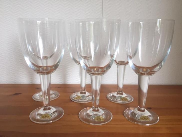 6 wijnkelken van Rona kristal - Nieuw!, Verzamelen, Glas en Borrelglaasjes, Zo goed als nieuw, Overige typen, Verzenden