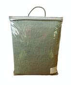 100% linnen dekbedovertrek 220x240 met slopen Smoke Green, Dekbedovertrek, Ophalen of Verzenden, Groen, Nieuw