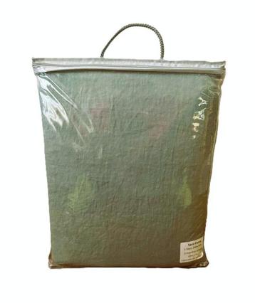 100% linnen dekbedovertrek 220x240 met slopen Smoke Green beschikbaar voor biedingen