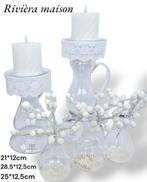 2 pcs rivièra maison candlehorders & 1 Rivièra maison vase, Ophalen of Verzenden