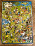 Jan van Haasteren Puzzel 'Golf a la cartoon' zeldzaam, Ophalen of Verzenden, 500 t/m 1500 stukjes, Zo goed als nieuw, Legpuzzel