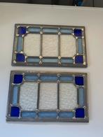 2 glas in lood raampjes, Antiek en Kunst, Ophalen