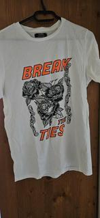 shirt met opdruk maat s voor maar € 1,00, Kleding | Dames, T-shirts, Ophalen of Verzenden, Gedragen, Zwart, Korte mouw