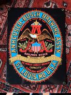 Emaille bord Aldolphus Busch brouwerij USA, Antiek en Kunst, Ophalen