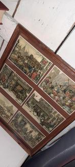 Oude Anton Pieck prenten in Vintage lijsten., Ophalen of Verzenden, Voor 1940, Gebruikt, Overige onderwerpen