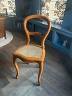 Biedermeier Stoel Mahonie met Riet 4 stuks, Huis en Inrichting, Stoelen, Ophalen, Bruin, Zo goed als nieuw, Eén