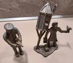 Tinnen beeldjes van duivenmelkers, Antiek en Kunst, Ophalen of Verzenden