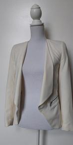 (JAS04) crème kleurig colbert jasje - H&M, maat 32, Kleding | Dames, Jasjes, Kostuums en Pakken, H&M, Beige, Ophalen of Verzenden