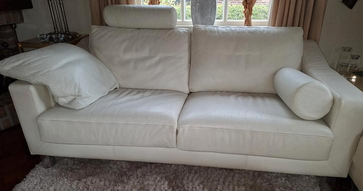 Mooie Leolux 2 pers leren bankstel, Huis en Inrichting, Banken | Sofa's en Chaises Longues, Gebruikt, Tweepersoons, 150 tot 200 cm