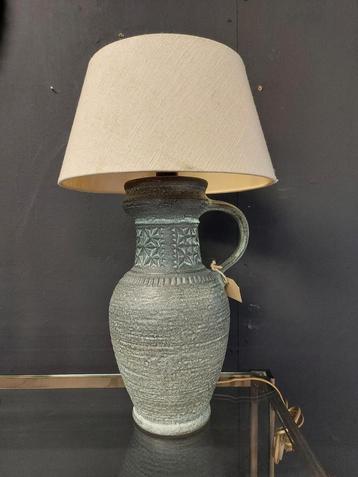 Vintage west germany keramiek lamp j60 70 tafellamp vaaslamp beschikbaar voor biedingen