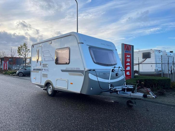Eriba Nova 390 Hymer | 2 Enkele bedden | Mover | Fietsenrek, Caravans en Kamperen, Caravans, Bedrijf, tot en met 2, 1000 - 1250 kg