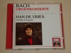 CD Bach - Oboe concertos , Han de Vries, Cd's en Dvd's, Cd's | Klassiek, Verzenden, Classicisme, Gebruikt, Overige typen