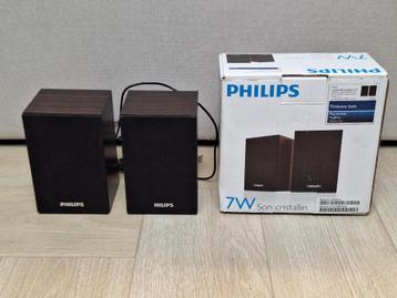 Philips USB Speaker Set 2.0 Hout met Jack-aansluiting  beschikbaar voor biedingen