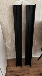 2 stuks schilderijenplanken zwart 115cm, Huis en Inrichting, Woonaccessoires | Wandplanken en Boekenplanken, Ophalen, Zo goed als nieuw