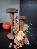 2 nostalgische houten klossen / spoelen, Antiek en Kunst, Ophalen