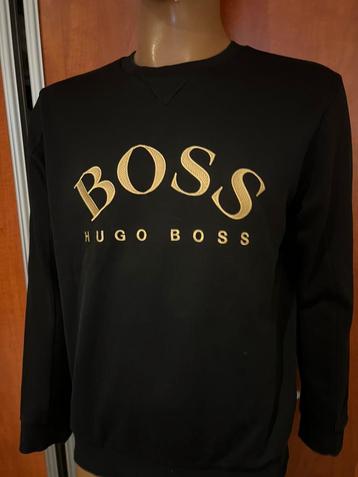 BOSS sweater maat xl origineel zgan zwart goud beschikbaar voor biedingen